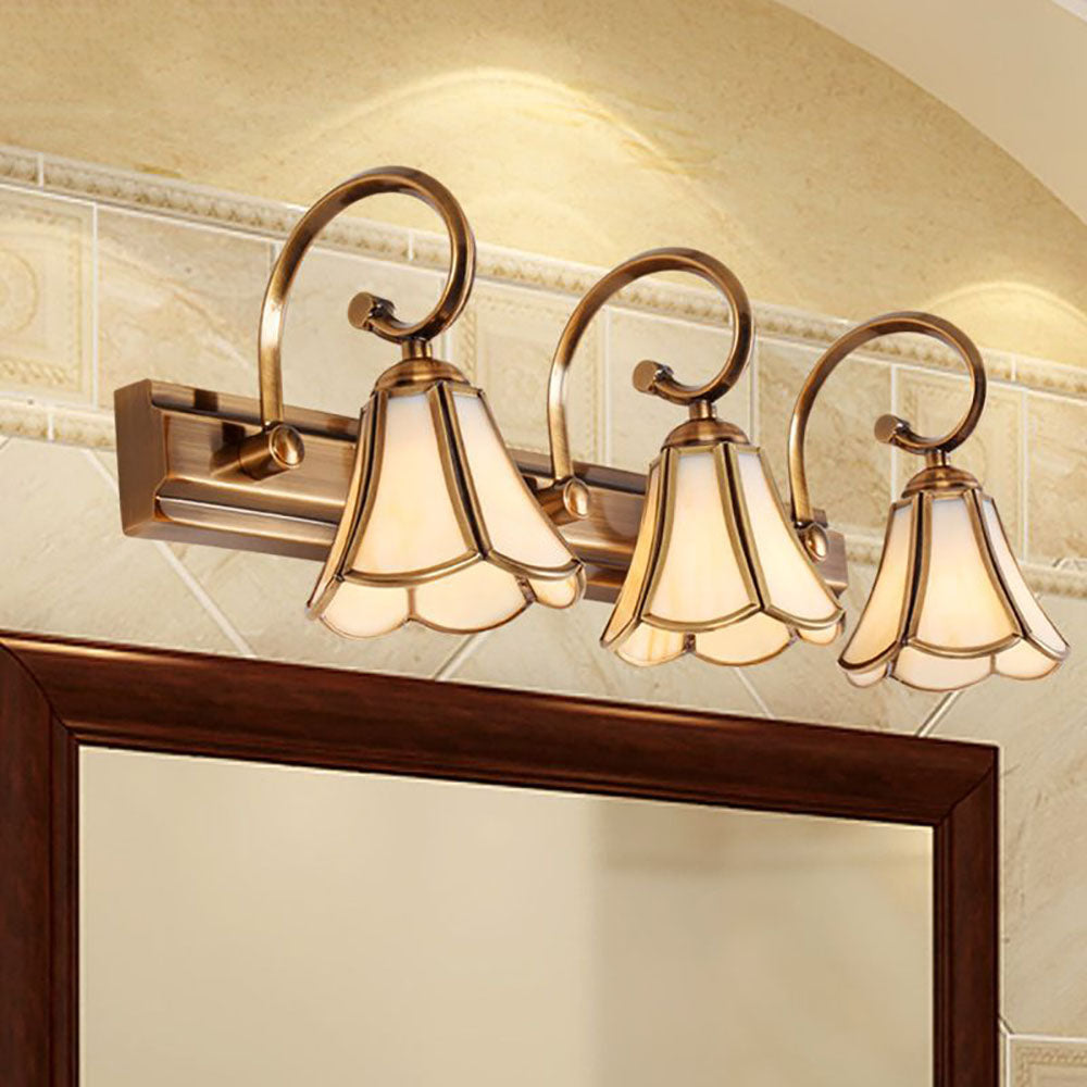 Ray Applique Murale Fleur Vintage LED Métal/Verre Or Salon/Salle de Bain - Neutralighting