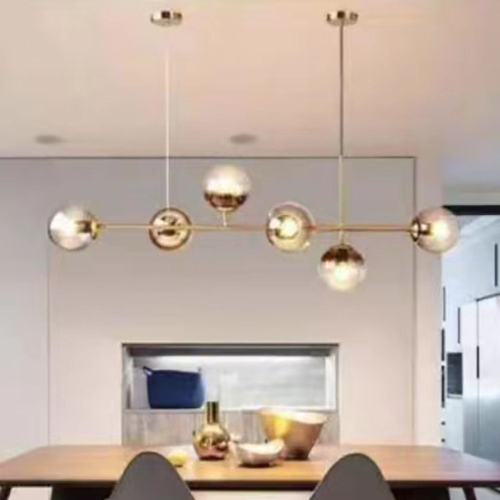 Valentina Moderne LED Suspension Globe Métal Verre Salon Cuisine - Neutralighting