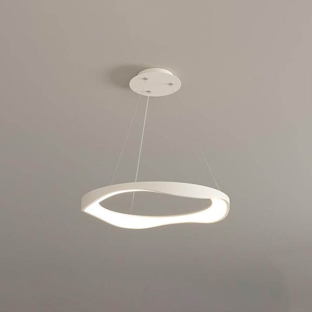 Arisha Suspension Ronde Moderne, Métal/Acrylique, Noir/Blanc, Salle de Séjour/Salle à Manger - Neutralighting