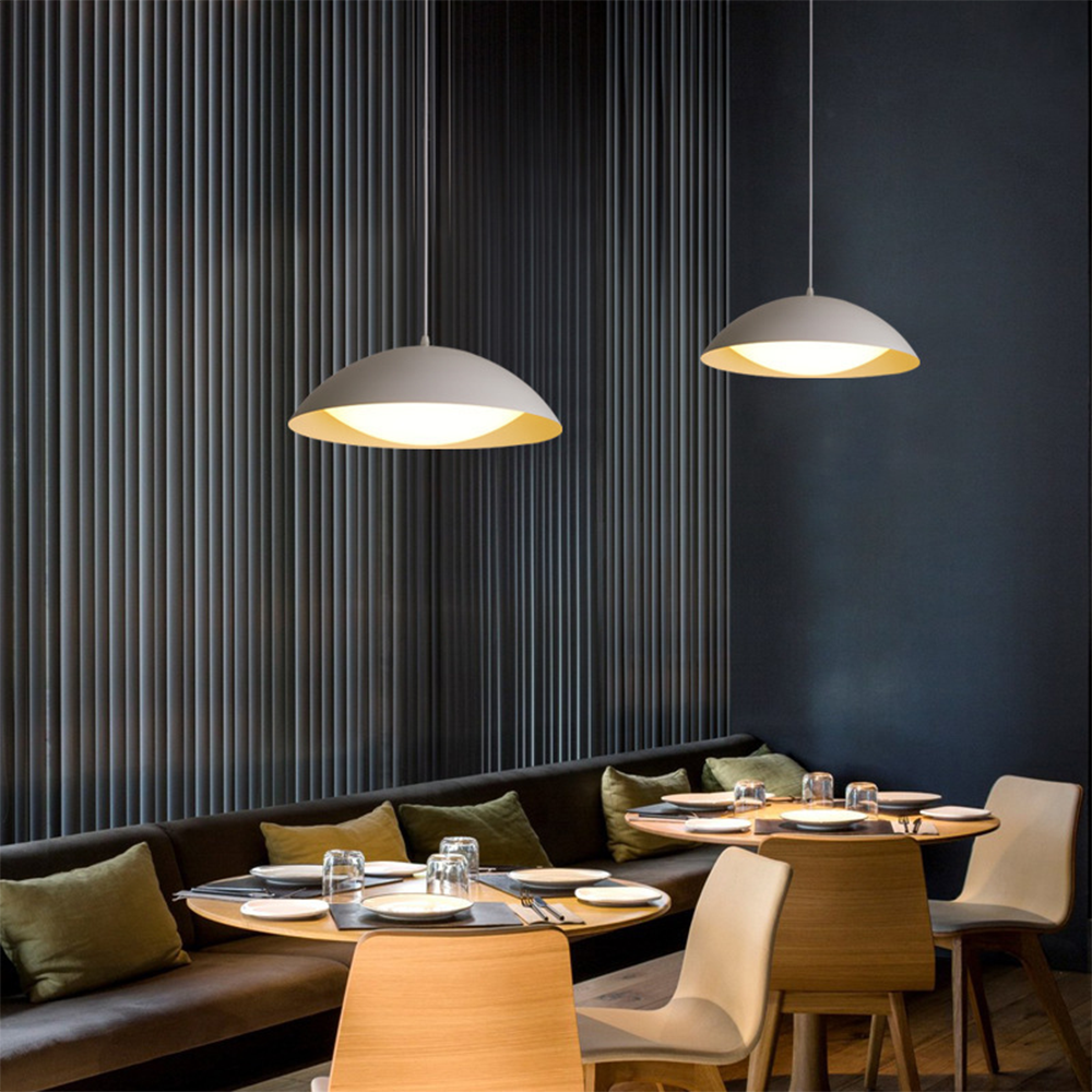 Valentina Suspension Moderne Minimaliste Blanc Métal Salle à Manger - Neutralighting