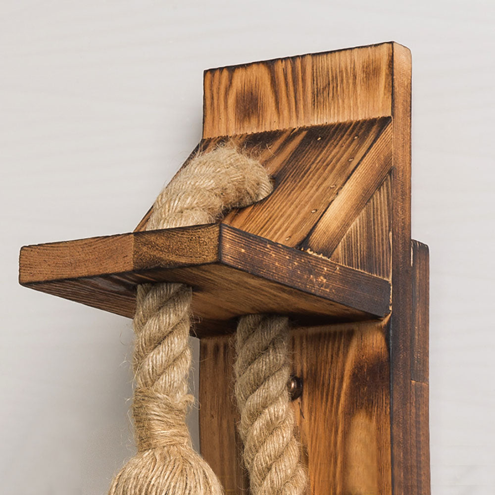 Epoch, Applique, Bois et Corde de Chanvre