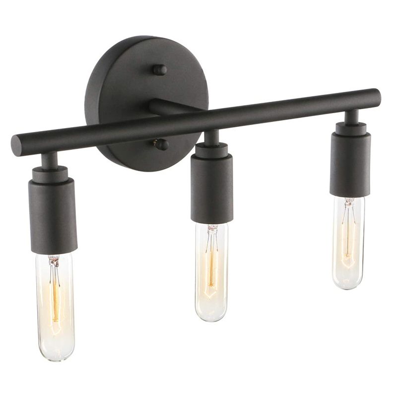Silva Applique Murale Simple, Métal/Verre, Noir, Salle de Bain - Neutralighting