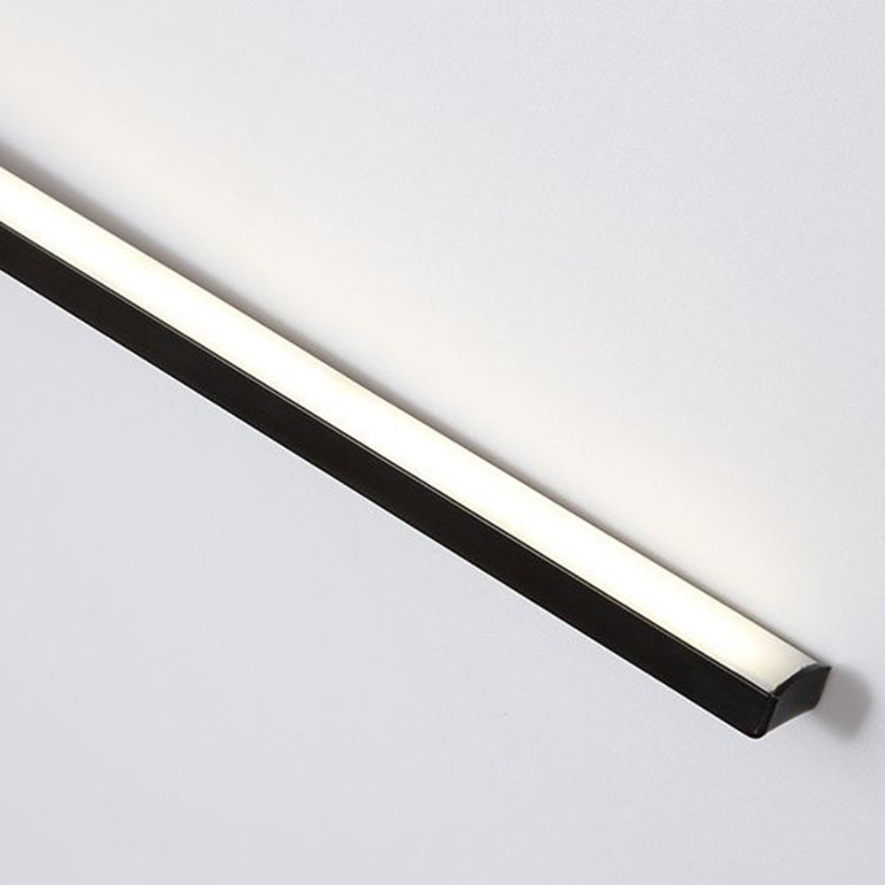 Arisha Longue Intérieur LED Applique Murale Linéaire Moderne Métal Noir Salle de Bain - Neutralighting