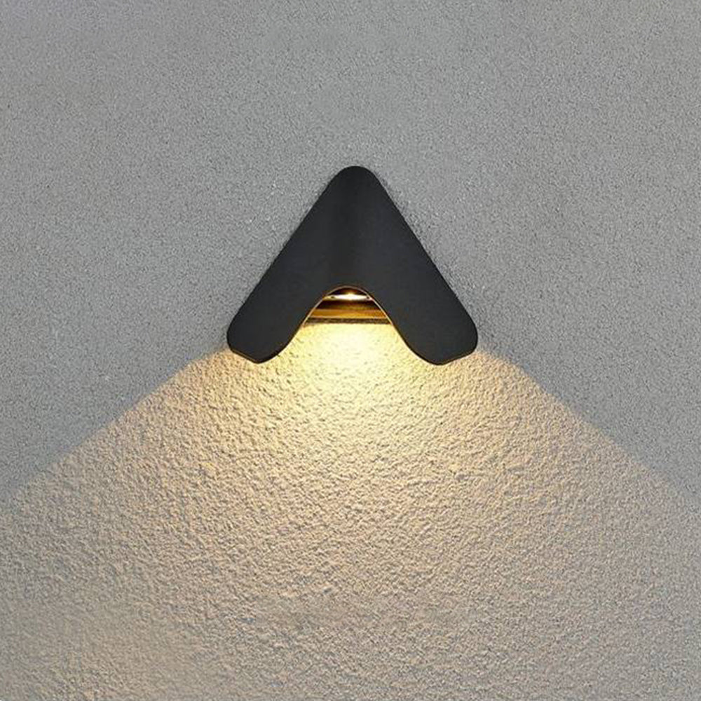 Ray Géométrique LED Applique Murale Noir/Blanc Métal Extérieur - Neutralighting