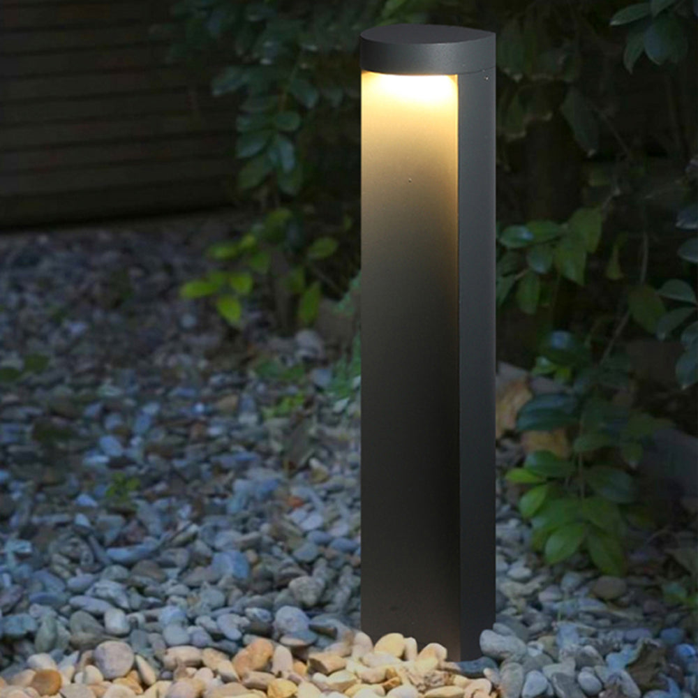 Ray Moderne Lampadaire Extérieur LED Noir Métal/Verre Jardin Couloir - Neutralighting