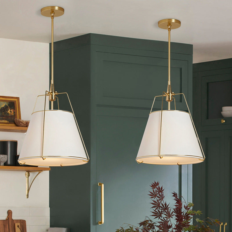 Ritta Moderne Conique Métal Tissu Suspension Salle à Manger - Neutralighting