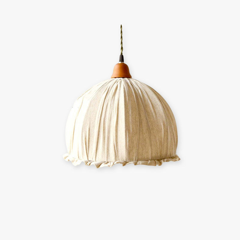 Arisha Suspension Dôme Vintage, Tissu, Beige, Salon/Chambre - Neutralighting