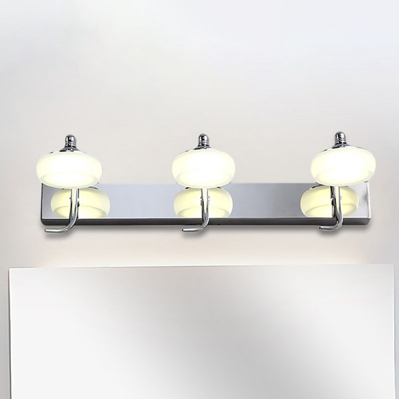 Arisha Applique Murale en Forme de Lanterne, Métal/Verre, Blanc, Chambre