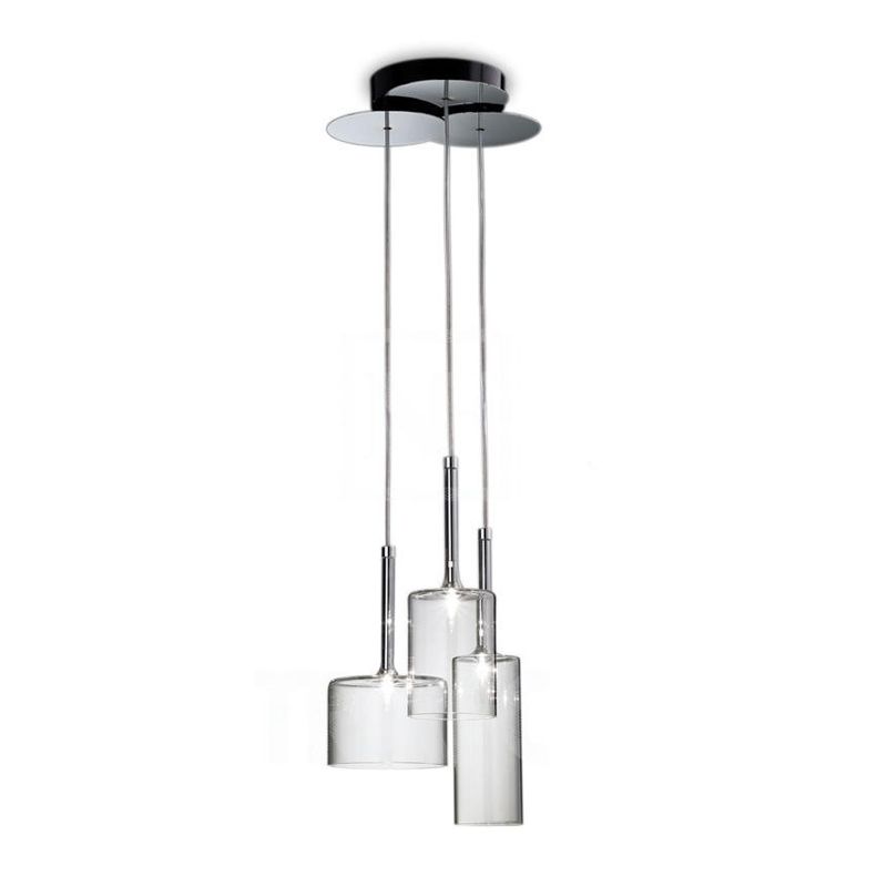 Kristy Design LED Suspension Clair Verre/Métal Chambre à coucher - Neutralighting