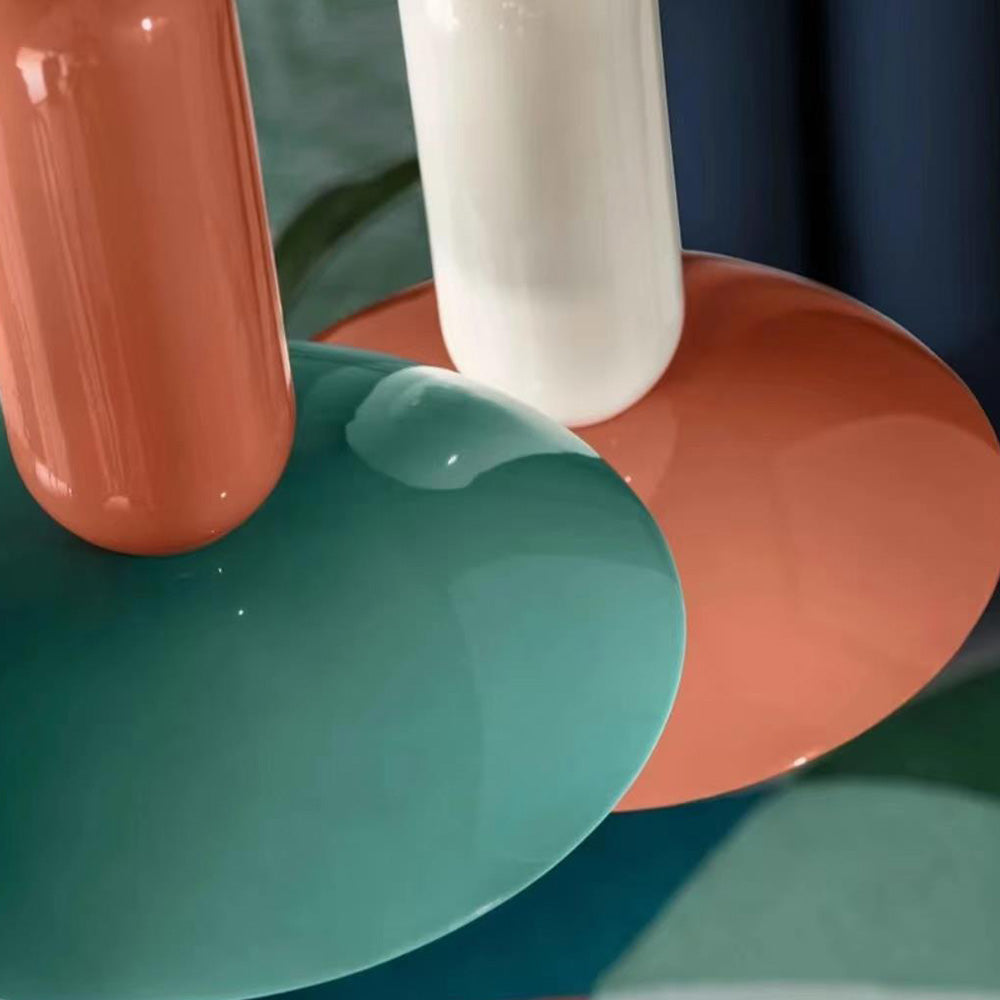Ulmo Suspension Dôme Moderne. Metal. Vert/Blanc/Orange. Salon - Neutralighting