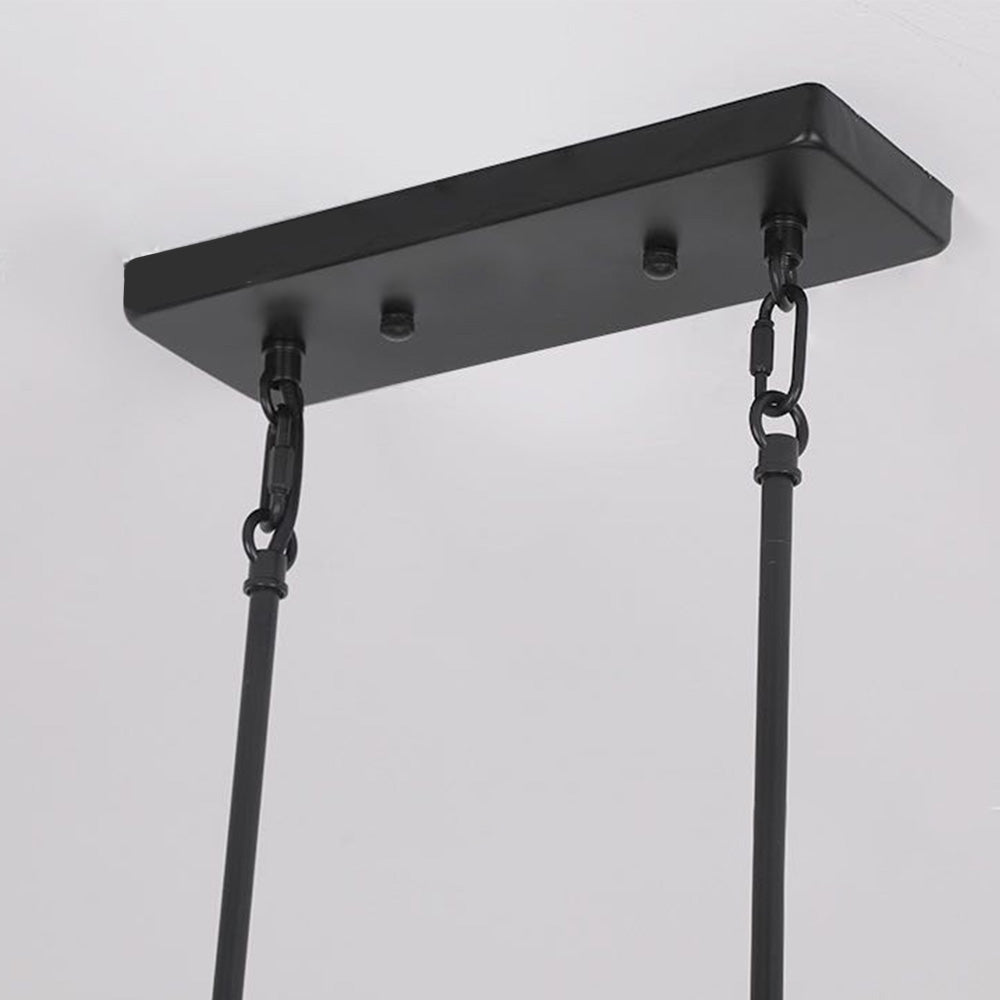 Silva Suspension Rectangulaire Rustique, Bois/Metal, Bois/Marron, Chambre - Neutralighting