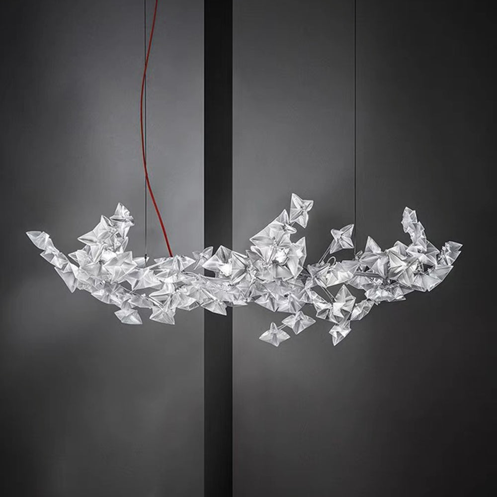 Olivia Suspension Etoile Moderne, PVC, Transparent, Salon - Neutralighting
