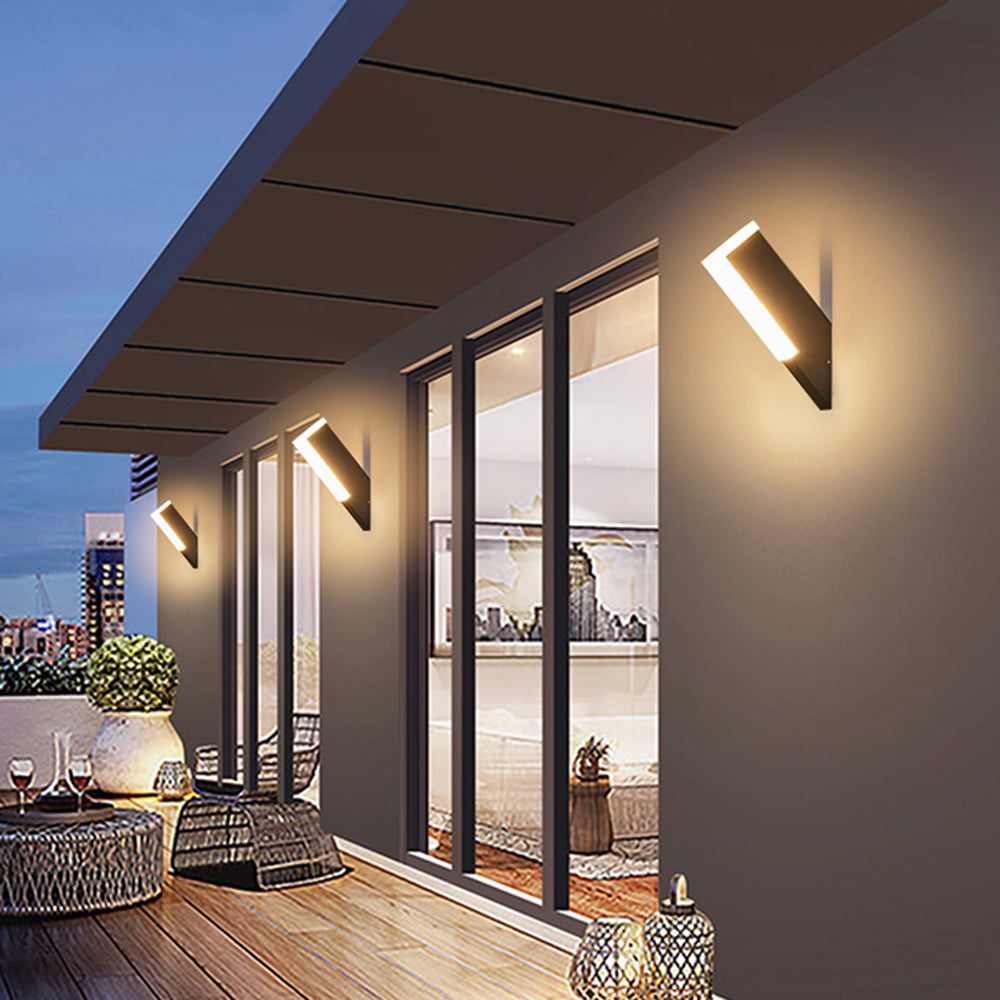 Ray Géométrique LED Applique Murale Noir Métal Acrylique Allée - Neutralighting