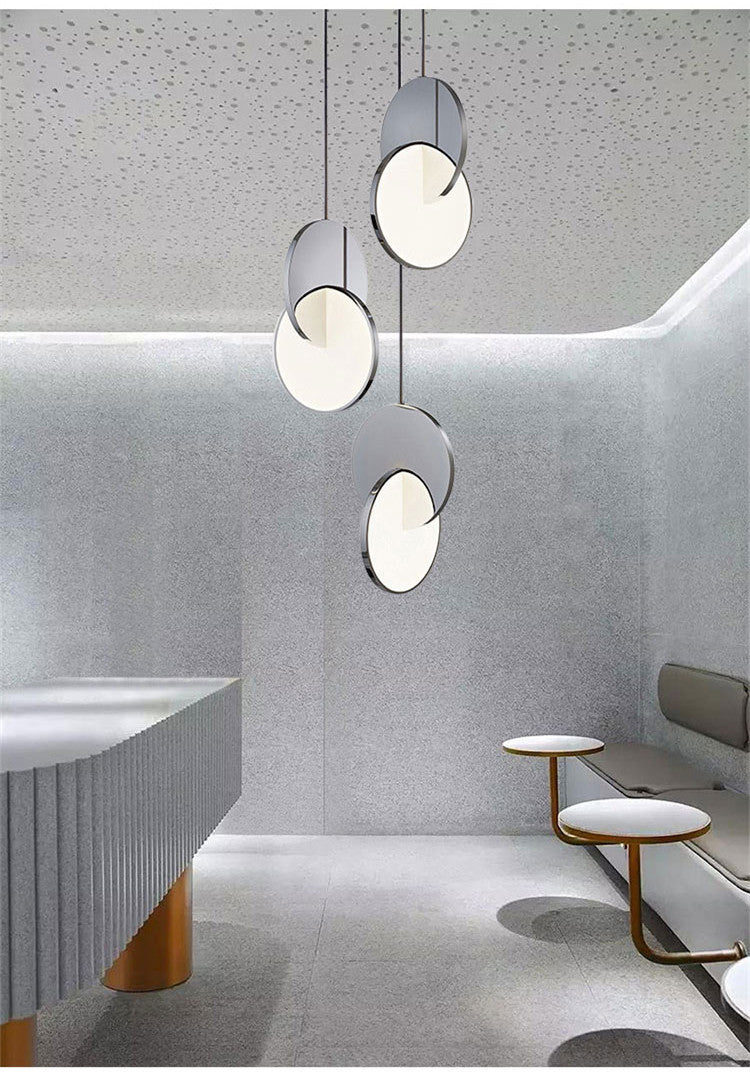 Arisha Luminaires Suspension Minimaliste Métal Or/Argent Salon - Neutralighting