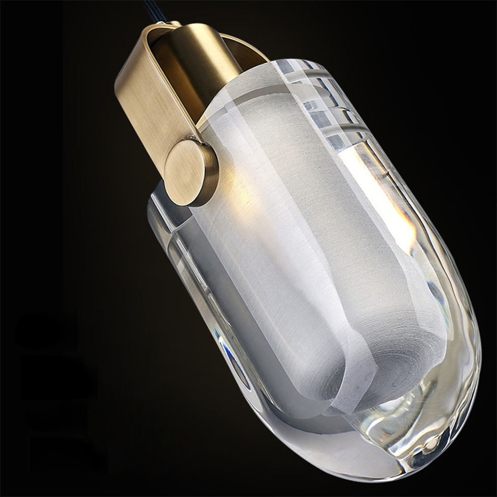 Kristy Classique Linéaire Suspension Cristal Salle à Manger Sallon - Neutralighting
