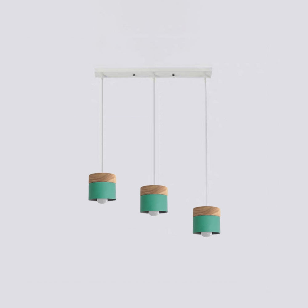 Valentina Suspension LED Macaron Nordique Métal/Bois Chambre - Neutralighting