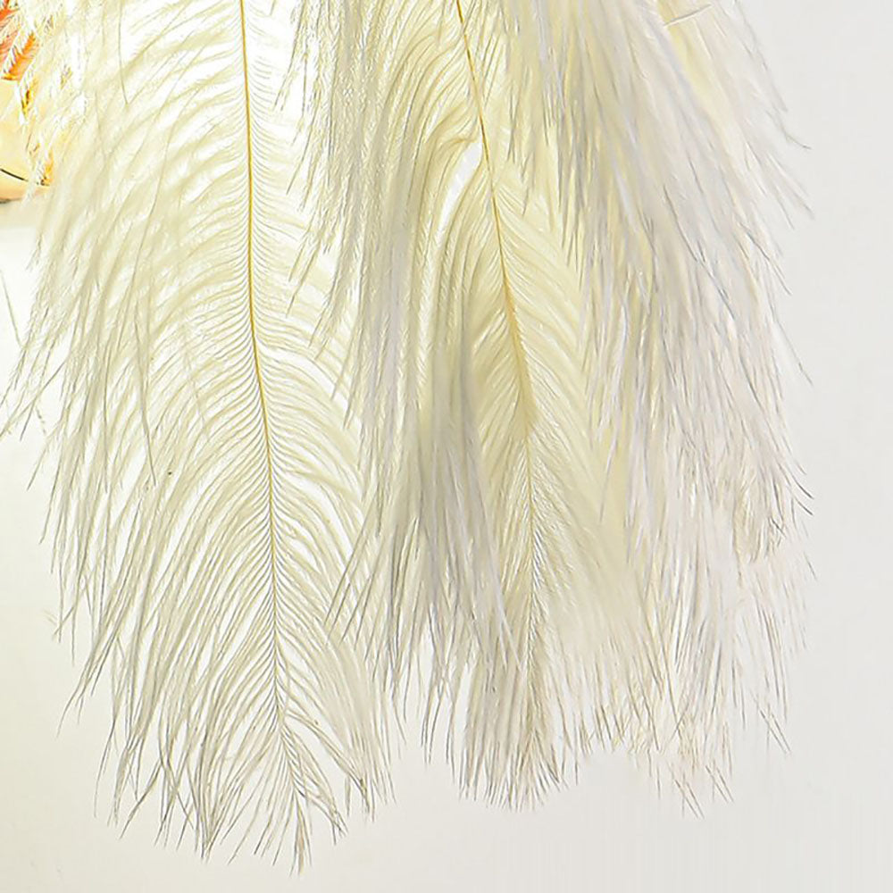 O'Moore Applique Murale Design LED Plume Moderne Métal Plume Blanc Chambre à Coucher/Salon - Neutralighting