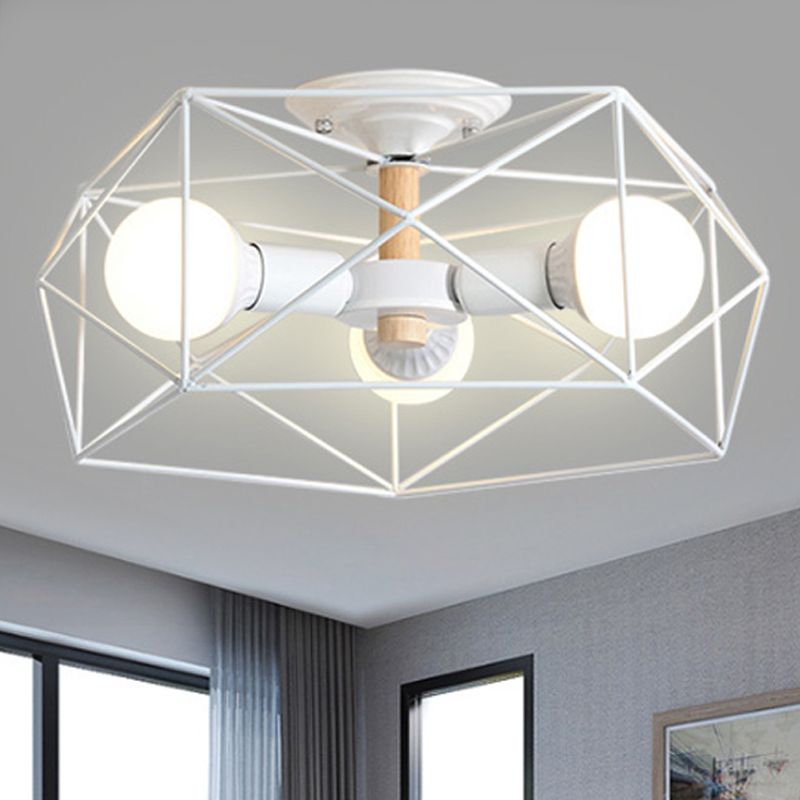 Arisha Moderne LED Plafonnier Doré/Blanc Métal Salon Chambre à coucher - Neutralighting