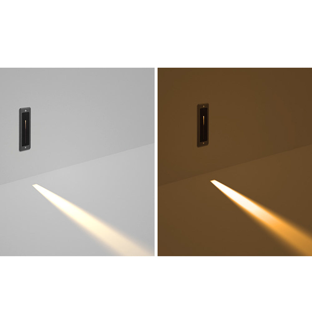 Ray Éclairage Escalier Extérieur Rectangulaire Moderne, Métal/Verre, Noir, Escalier - Neutralighting