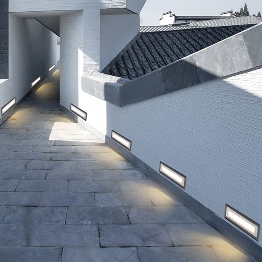 Ray Moderne LED Lampadaire Extérieure Noir Métal/Acrylique Jardin Couloir - Neutralighting