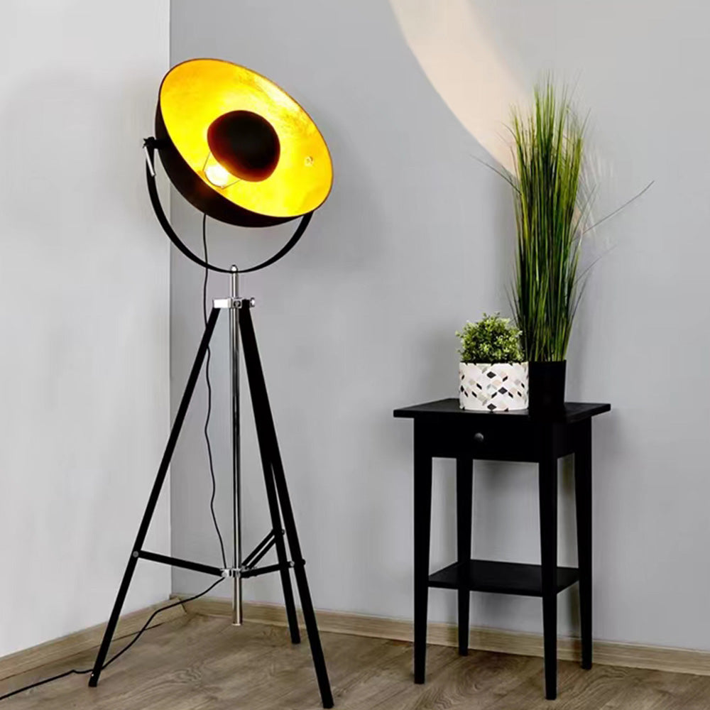Mira Moderne Lampadaire Projecteur Vintage Métal Noir Salon/Chambre