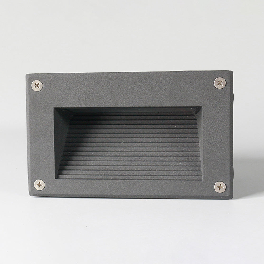 Ray Éclairage Escalier Extérieur Rectangulaire Moderne, Métal/Verre, Gris/Noir, Escalier - Neutralighting