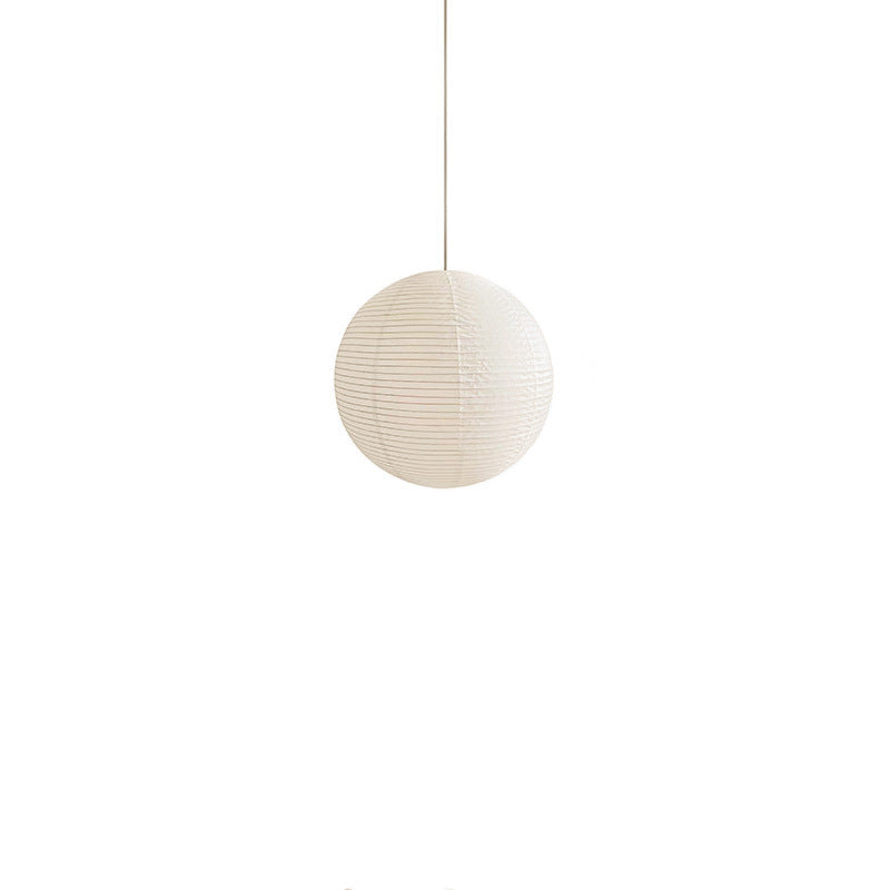Ritta Japonais Sphérique Papier Métal Suspension Salon