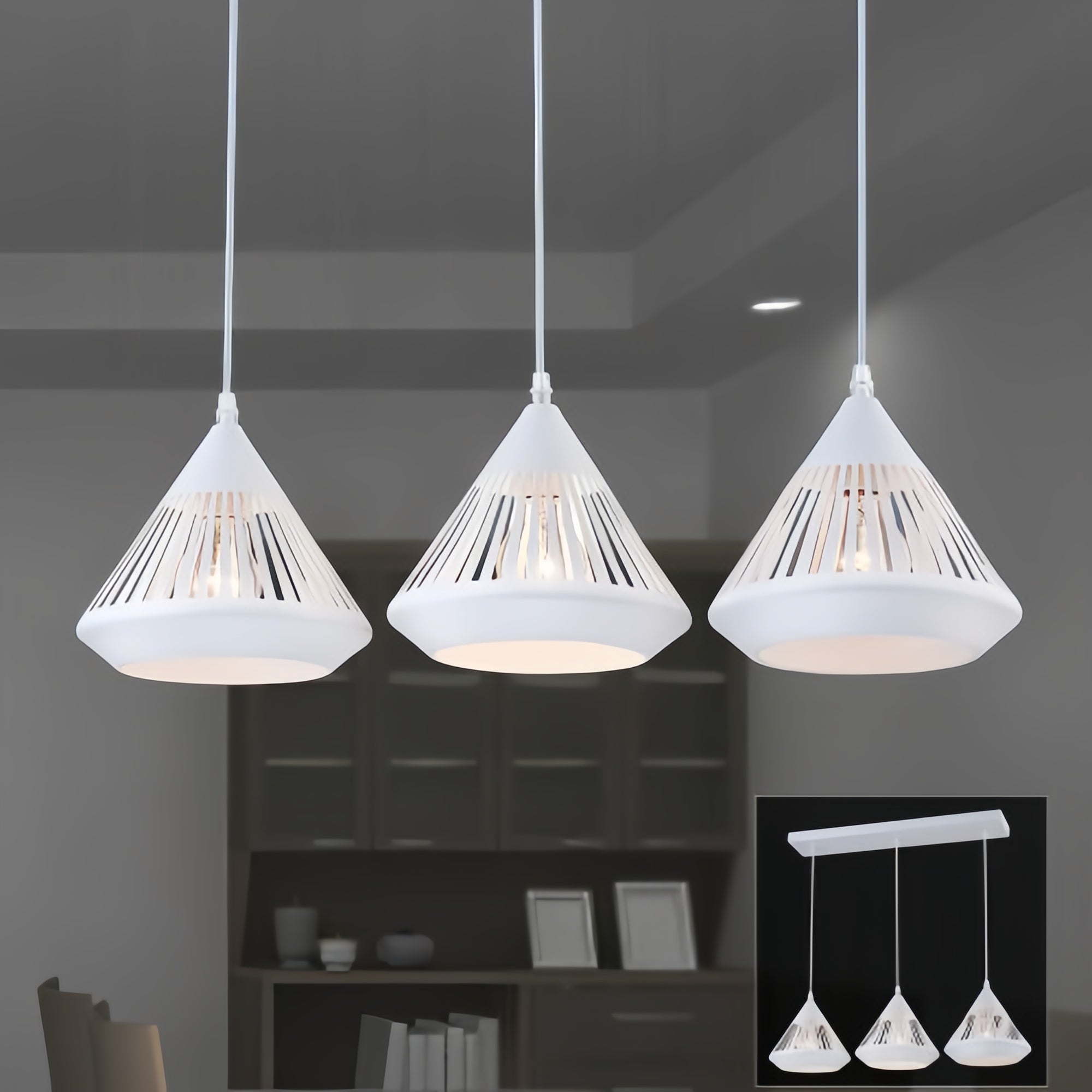 Arisha Moderne Minimaliste Lustre Métal Chambre À Coucher
