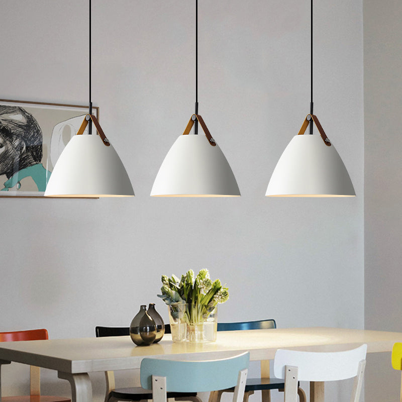 Arisha Suspension Conique Moderne, Métal, Nior/Blanc/Gris, Salon - Neutralighting