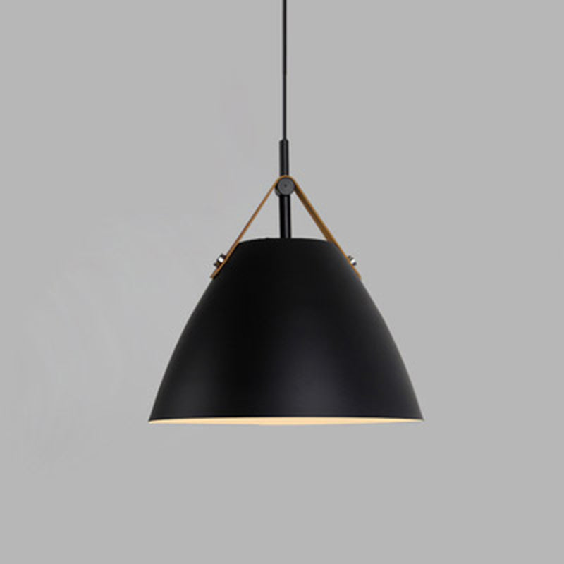 Arisha Suspension Conique Moderne, Métal, Nior/Blanc/Gris, Salon - Neutralighting