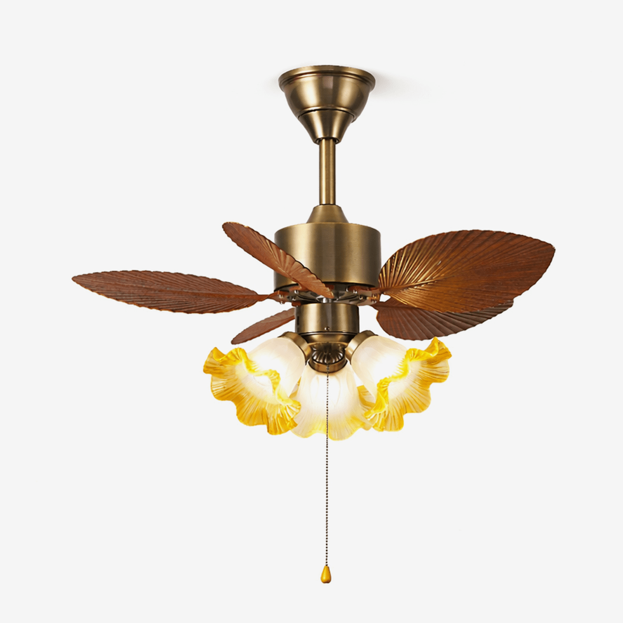 Plafonnier ventilateur Gulliver Feuille Vintage, vue générale