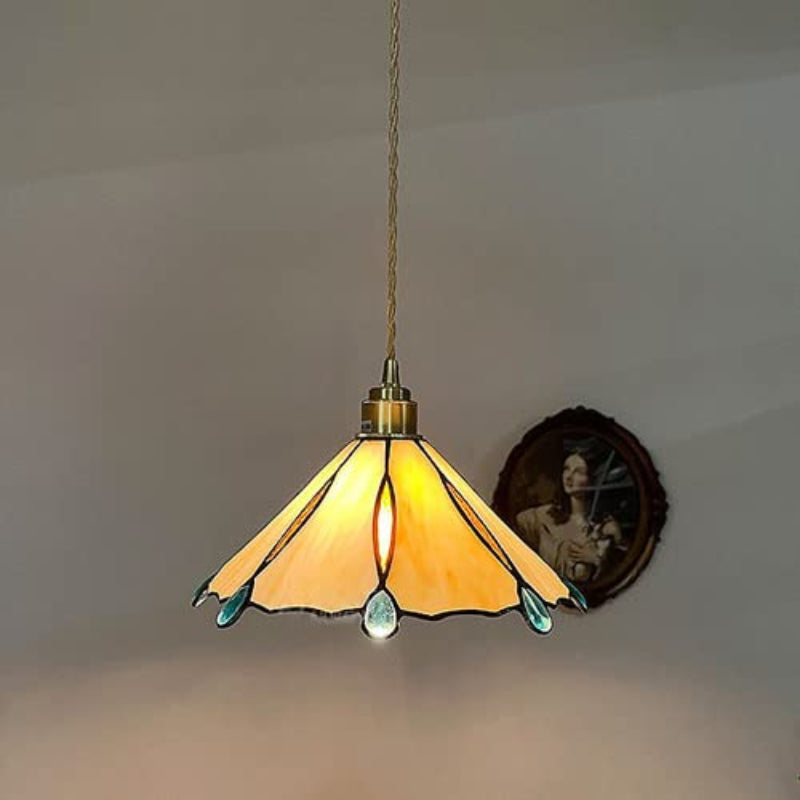 Tiffany Vintage Suspension Métal/Verre Chambre/Salon/Entrée - Neutralighting