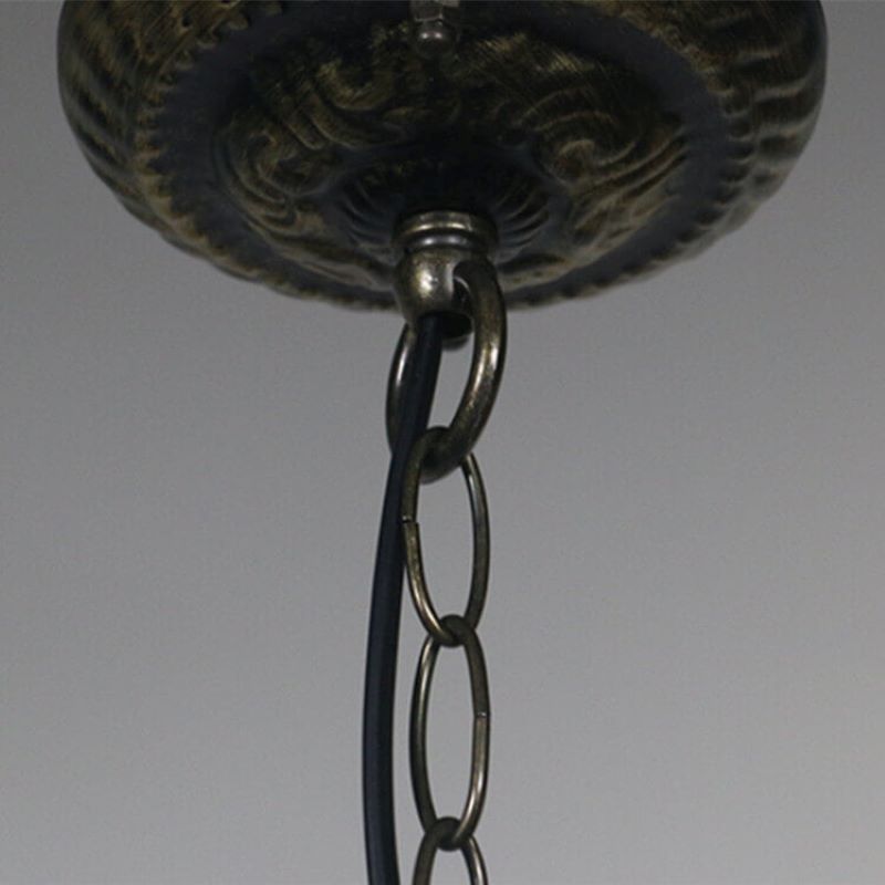 Tiffany Vintage Suspension Fleur Tachée Verre Chambre À Coucher - Neutralighting