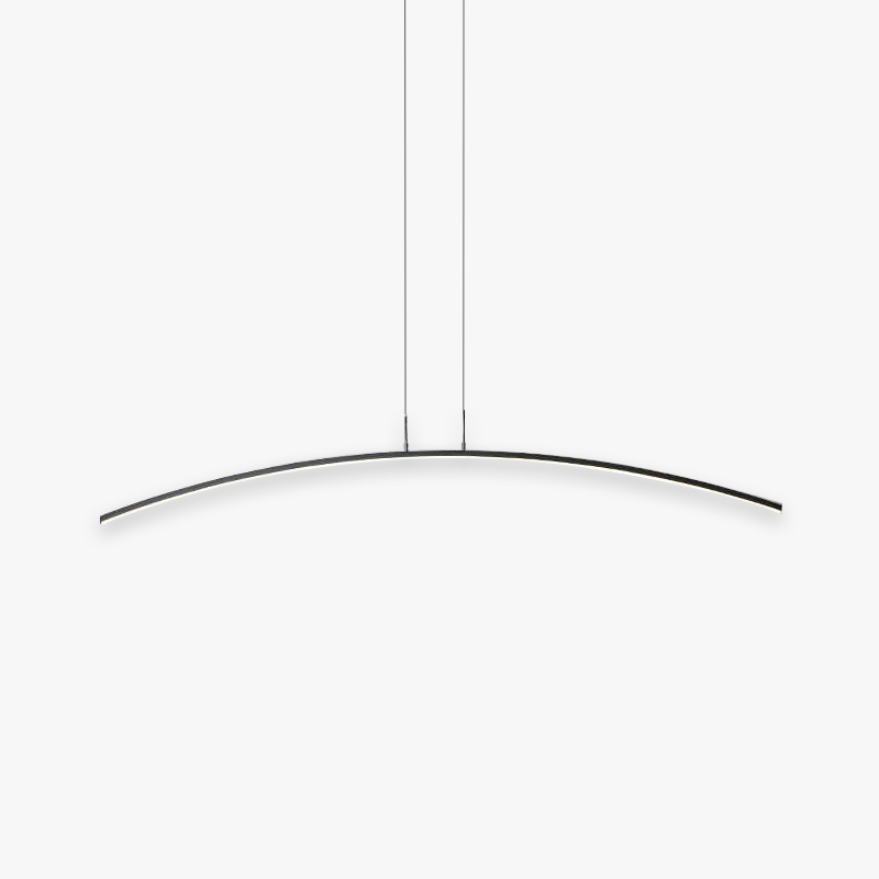 Arisha Suspension Moderne Linéaire LED Simple Nordique Noir Salon - Neutralighting