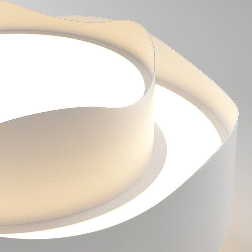 Arisha Suspension Ronde Contemporaine, Métal, Blanc, Chambre à Coucher/Salle à Manger - Neutralighting