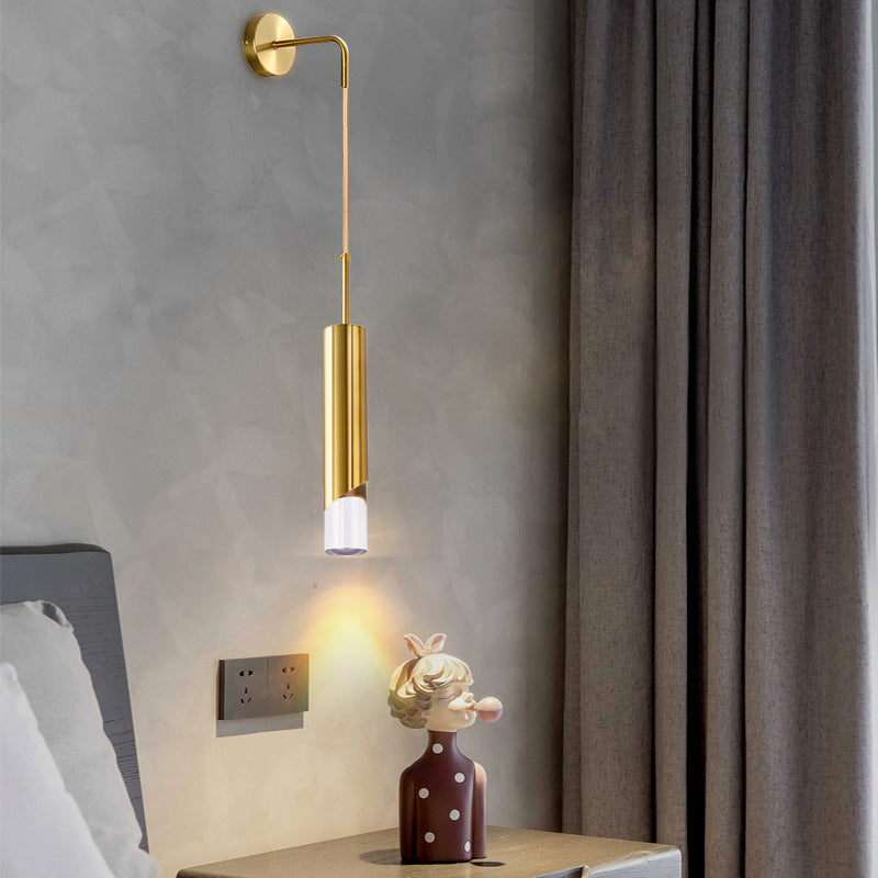 Ray Applique Murale LED Moderne Métal/Acrylique Noir/Or Chambre - Neutralighting
