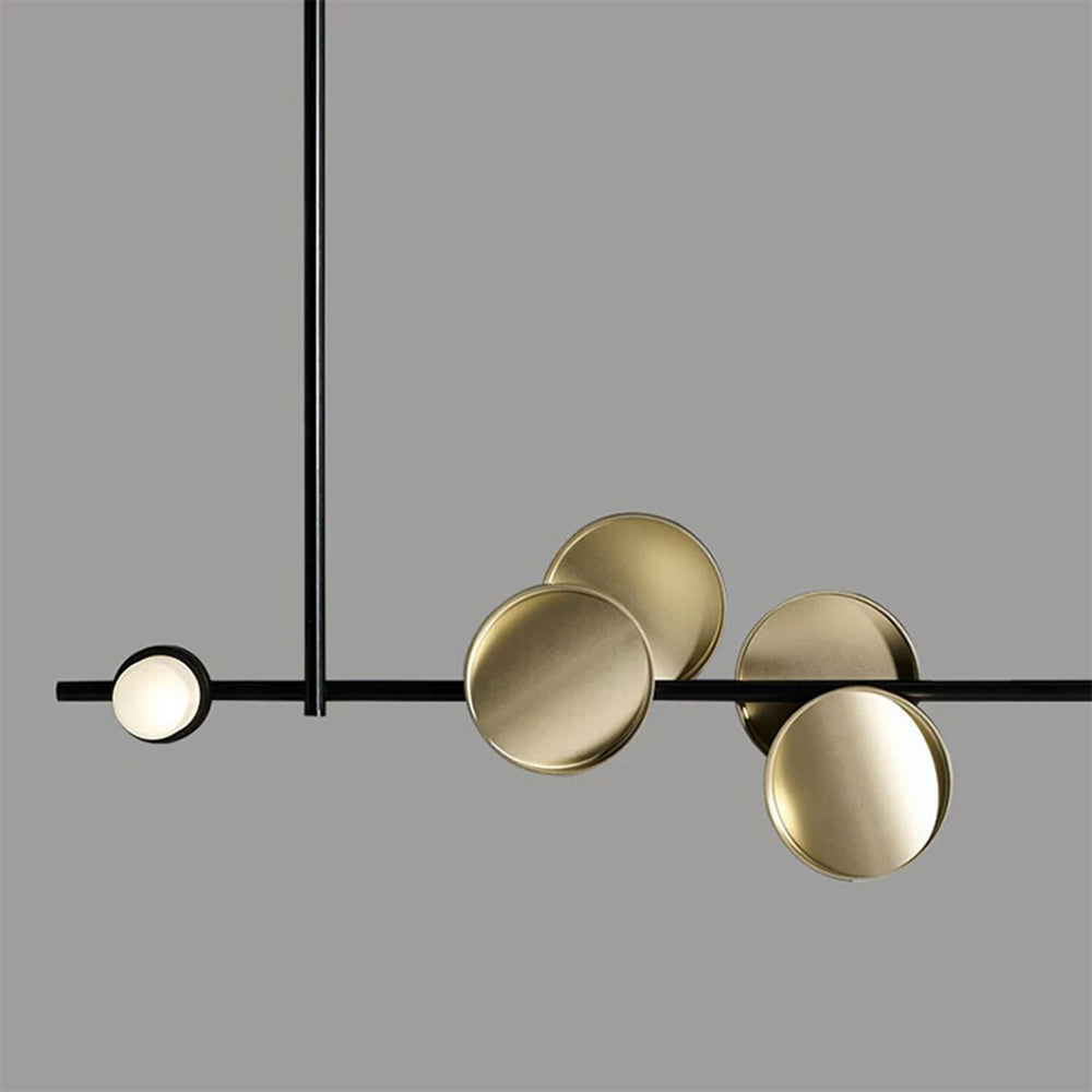 Arisha Suspension Linéaire Moderne, Métal/Acrylique, Noir, Salle de Séjour/Salle à Manger - Neutralighting
