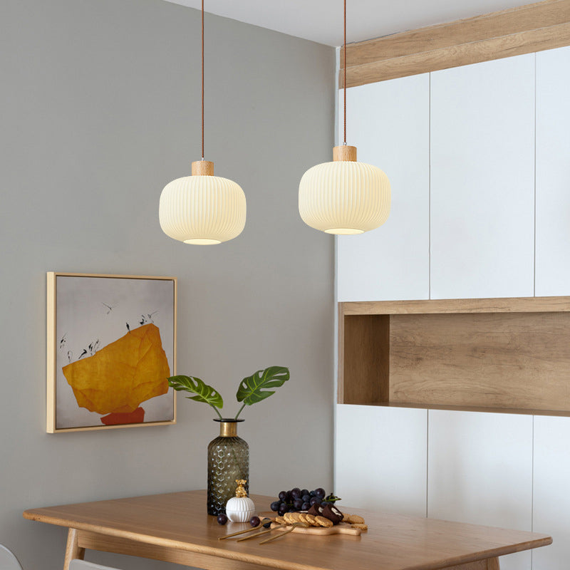 Muto Luminaires Suspension LED Moderne Bois/Verre Salon/Salle à manger - Neutralighting