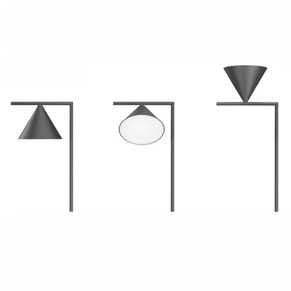 Arisha Lampadaire Géométrique Moderne, Marbre, Noir/Or, Salon - Neutralighting