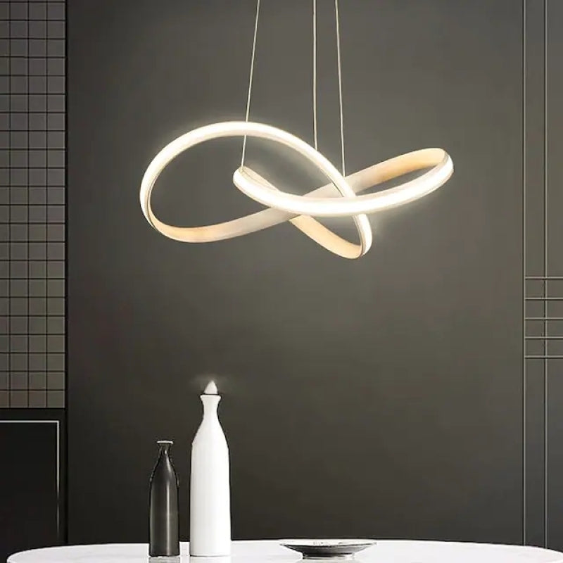 Arisha Suspension Linéaire Moderne, Metal/Gel de Silice, Blanc/Noir, Salon - Neutralighting