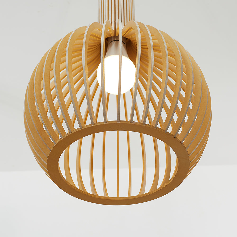 Inosa Suspension Design en Bois Sculpté Naturel Salle à Manger - Neutralighting