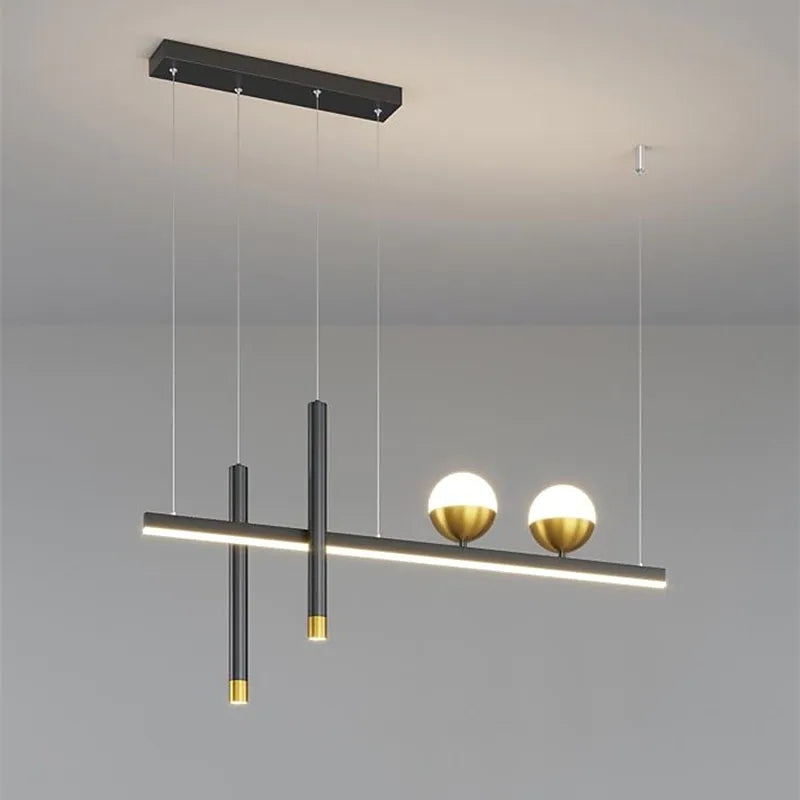 Arisha Luminaires Suspension Minimaliste Globe Double Métal Salle à manger - Neutralighting