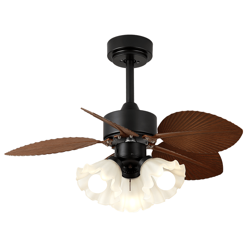 Vue détaillée du moteur en cuivre pur et des composants internes du ventilateur de plafond Rosalyn.