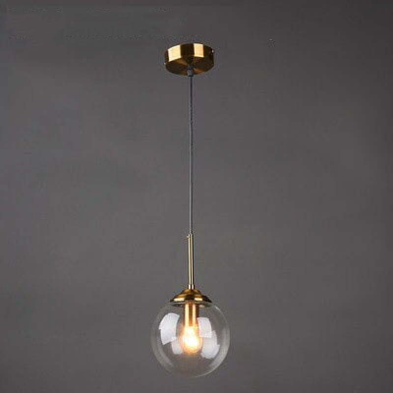 Narell Luminaires Suspension Verre Transparent Ambre