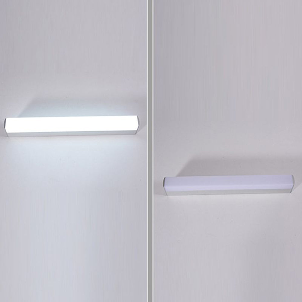 Arisha Applique Murale à Miroir Moderne Design LED Rectangulaire Métal Acrylique Blanc Salle de Bain - Neutralighting