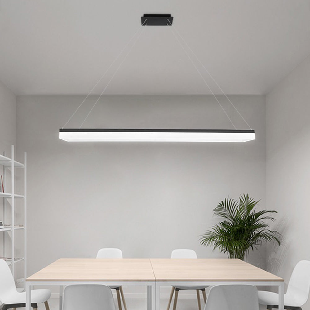 Arisha Luminaires Suspensions Carrée Simple Moderne Acrylique Noir/Blanc Salon/Chambre à Coucher/Salle à Manger - Neutralighting