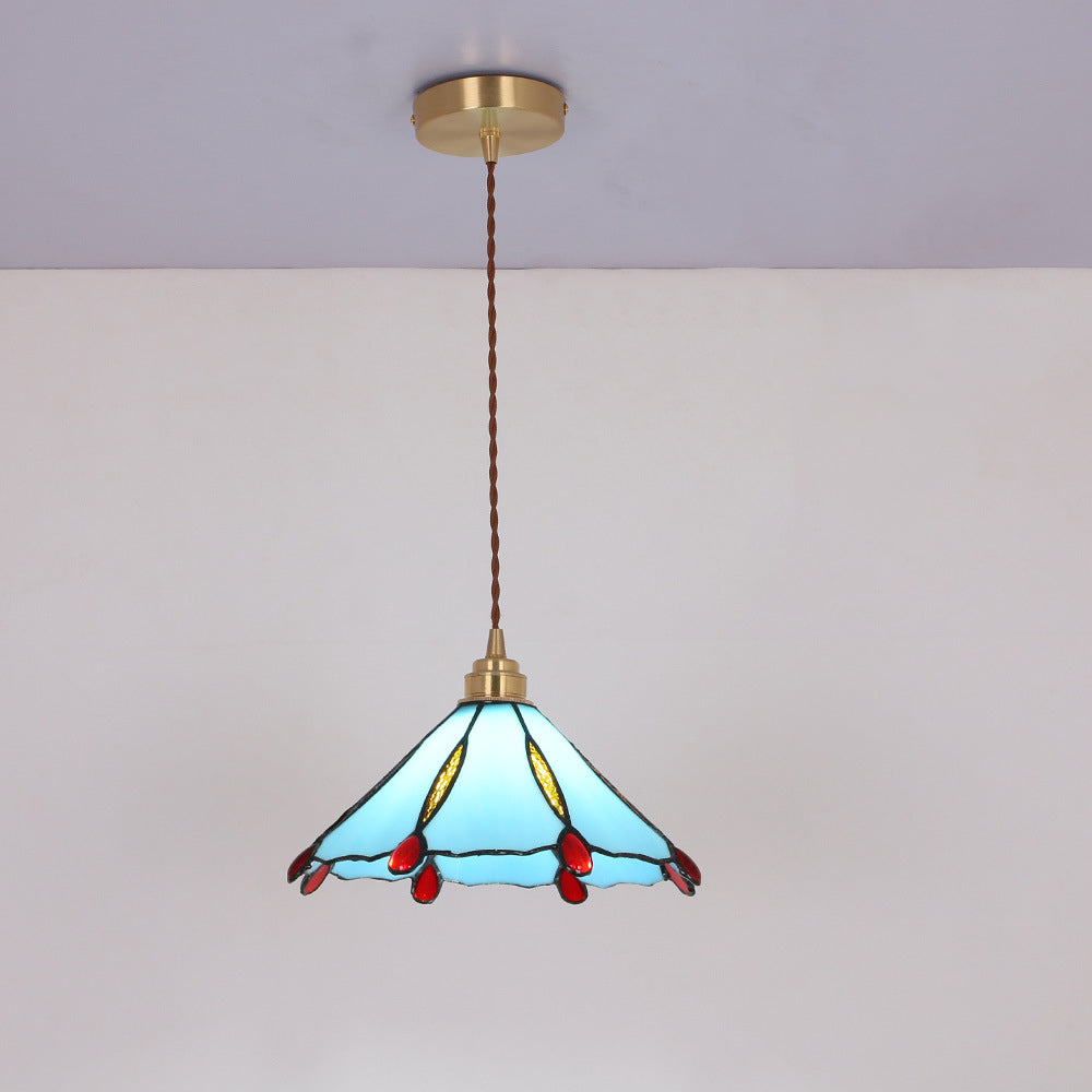 Tiffany Vintage Suspension Métal/Verre Chambre/Salon/Entrée - Neutralighting