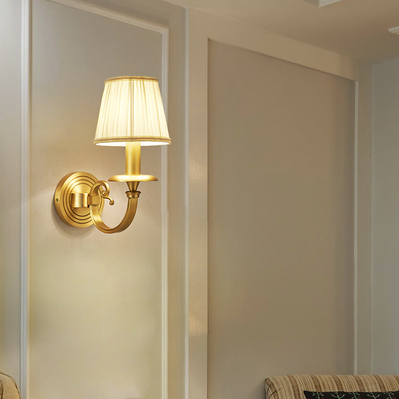 Silva Décoratif Intérieur Applique Murale Métal Tissu Salon Chambre à Coucher