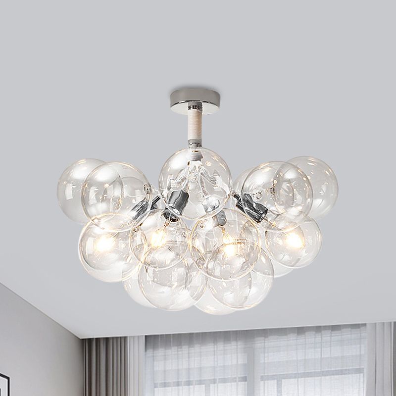 Valentina Moderne LED Plafonnier Doré/Chromé Verre Salle à manger - Neutralighting