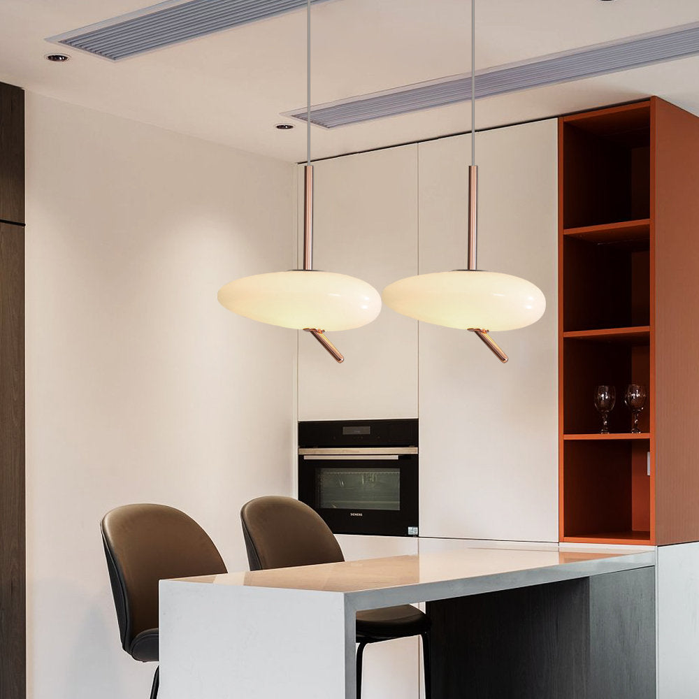 Valentina Suspension Moderne Galets Acrylique Métal Salon - Neutralighting